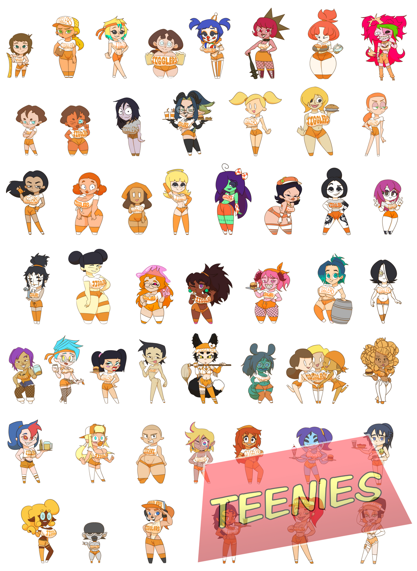 JIGGLERS Series 2 Teenies