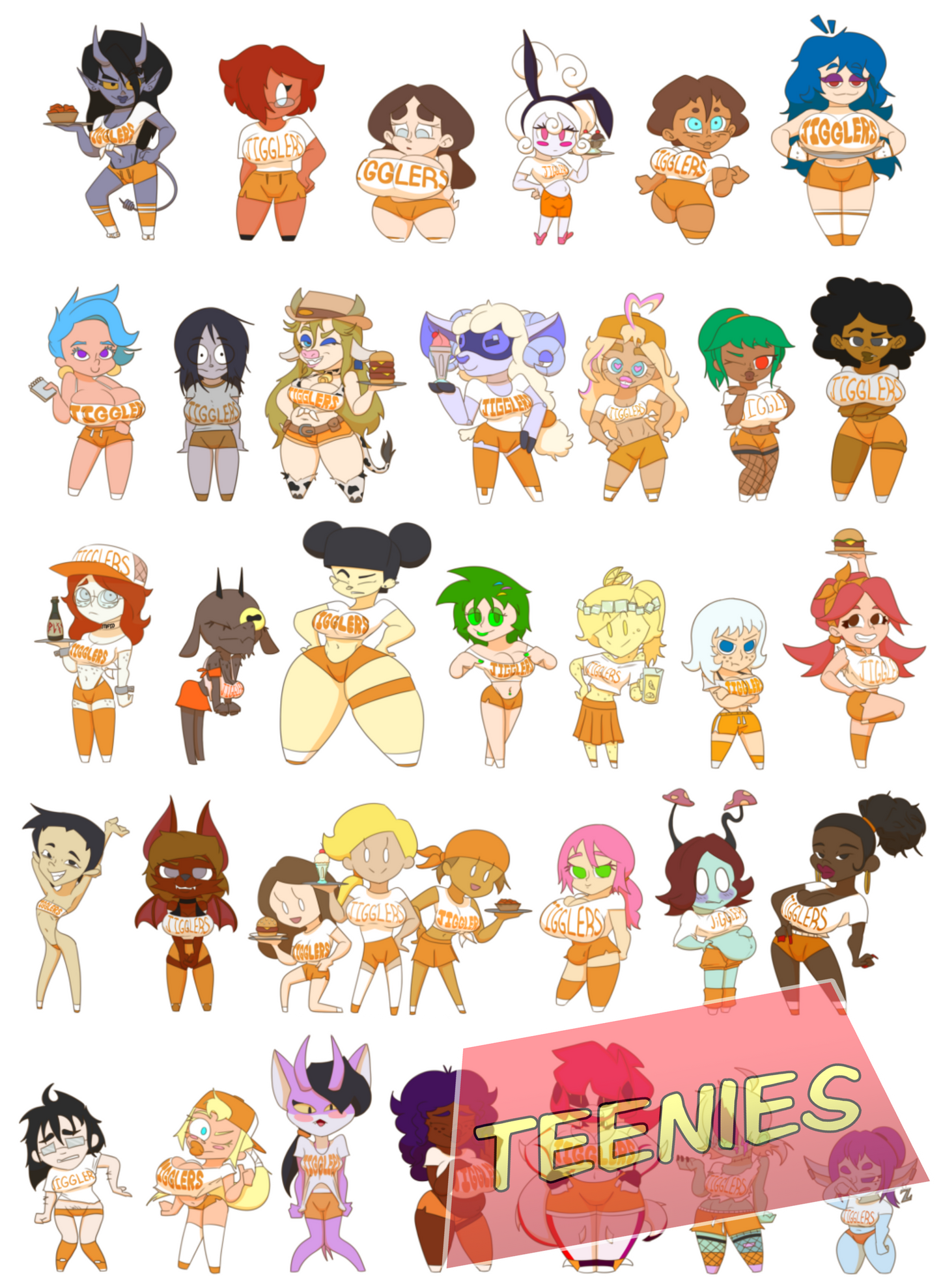 JIGGLERS Series 1 Teenies