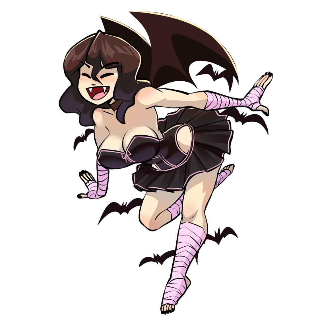 Emilia with Bats (Cute!)