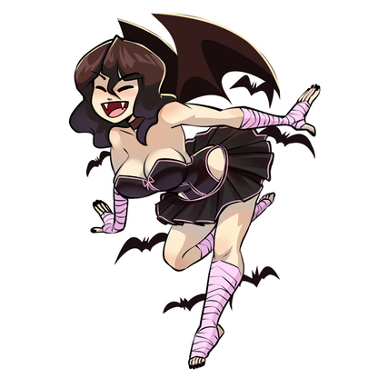 Emilia with Bats (Cute!)