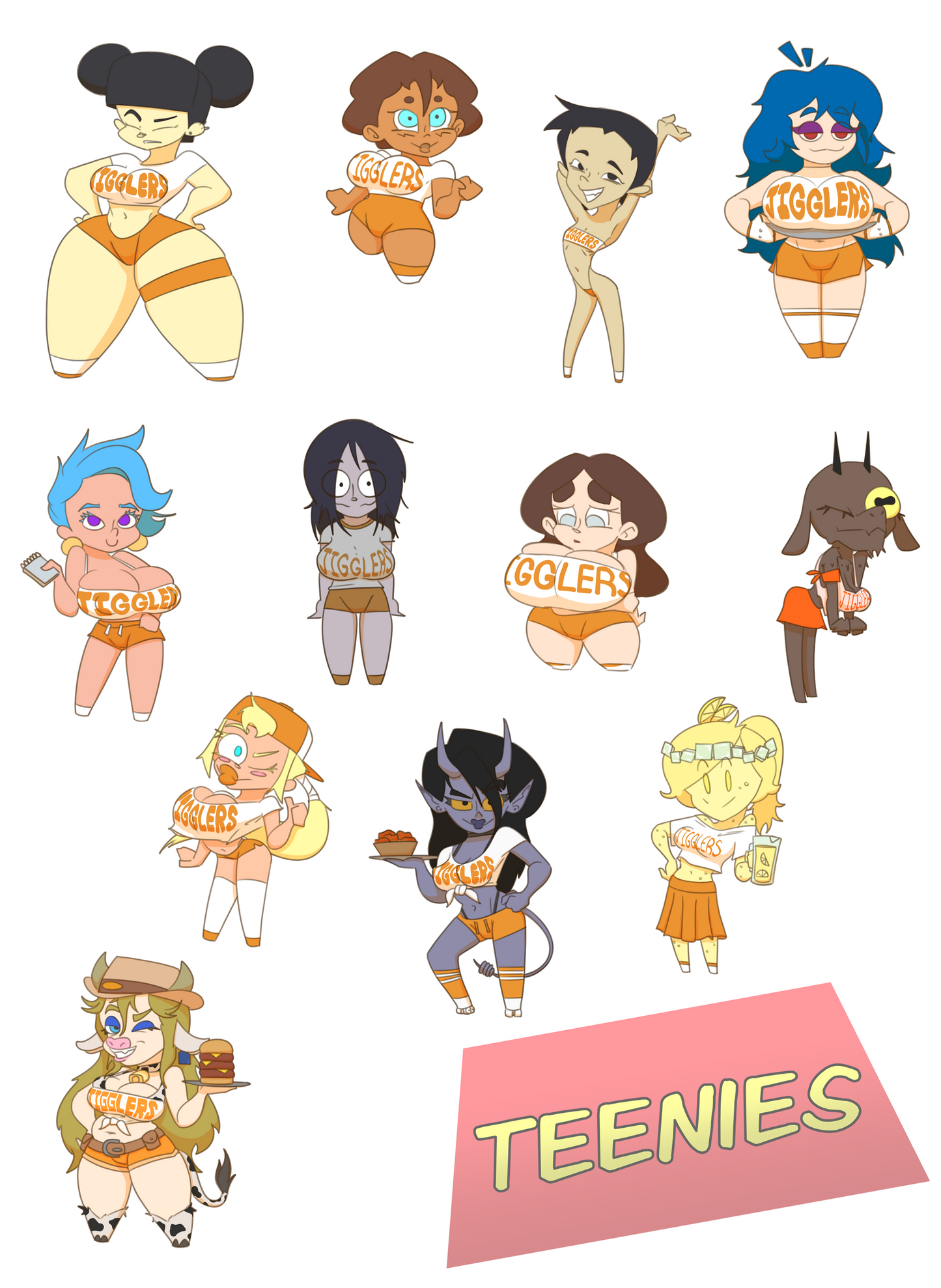 JIGGLERS Series 1 Teenies