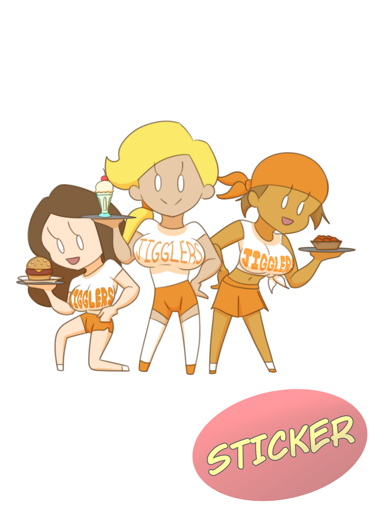 JIGGLERS OVERSIZE Stickers