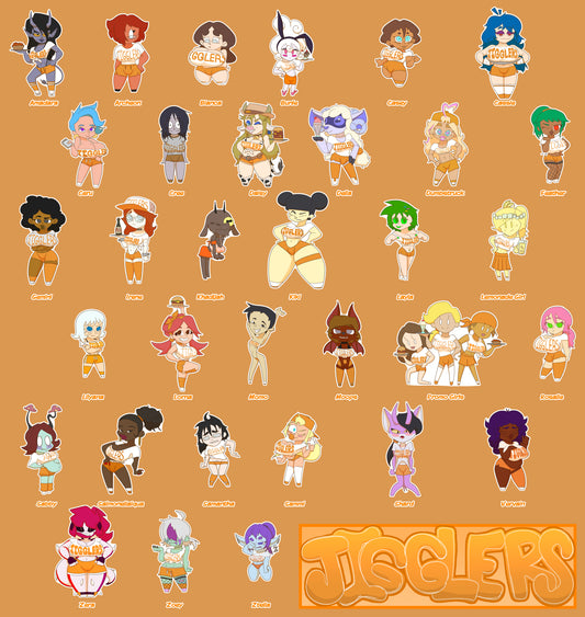 JIGGLERS MEDIUM Stickers