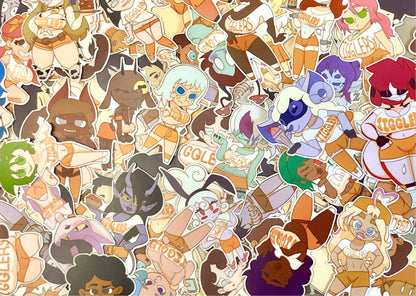 JIGGLERS LARGE Stickers